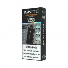 Электронная сигарета Ignite V250 Black 25000 затяжек - Pineapple Mango (Ананас манго)